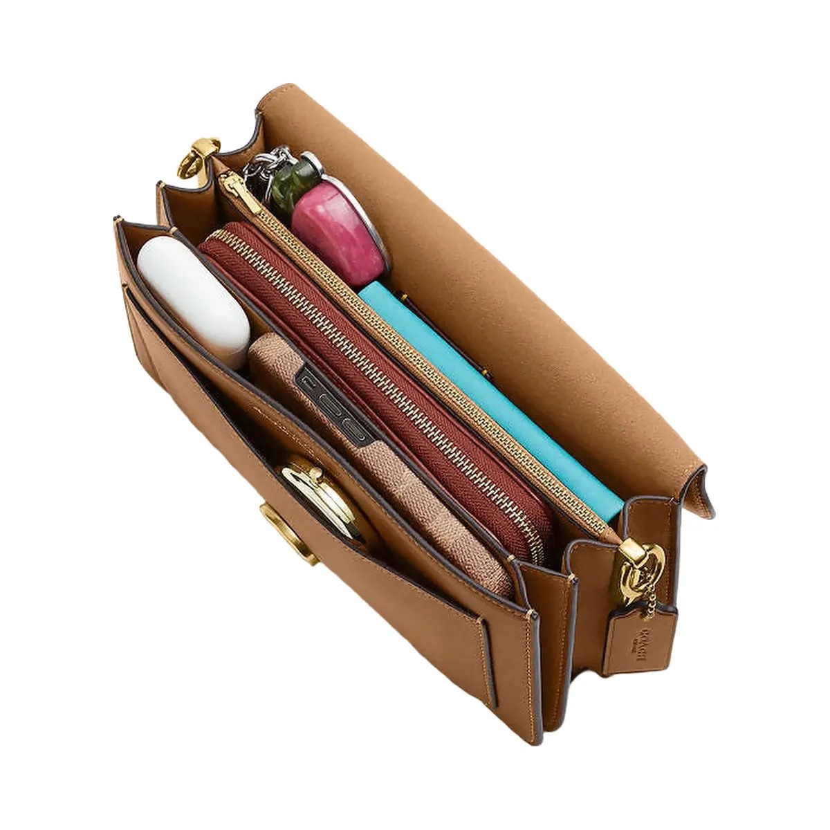 Coach Tabby Shoulder Bag 26 Glovetan Leather-Brass-Honey Brown - HypeFly India View 2