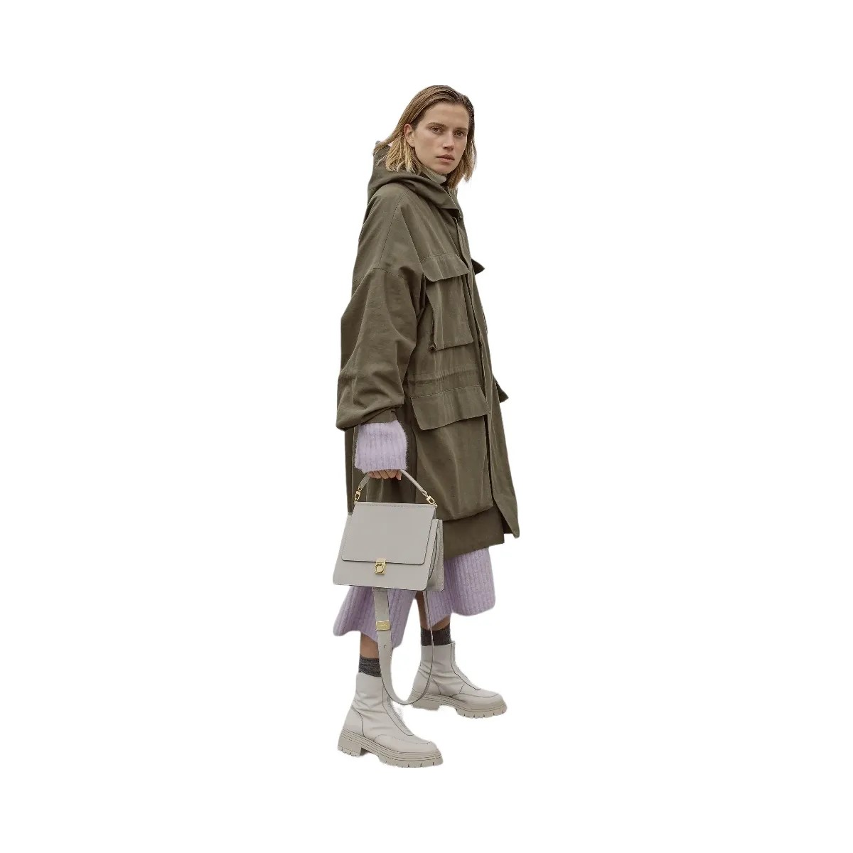 Polene Numero Sept Textured Chalk - HypeFly India View 3