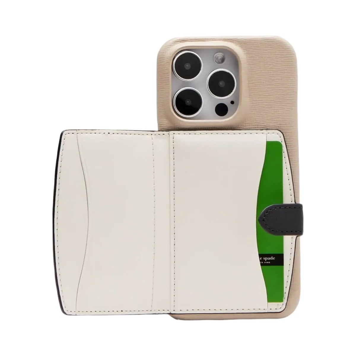 Kate Spade Morgan Colorblocked iPhone 14 Pro Cardholder Case Earthenware Black Multi - HypeFly India View 1