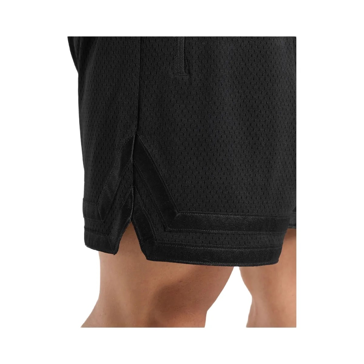 Gymshark Campus Mesh Shorts - Black/White Logo - HypeFly India View 6