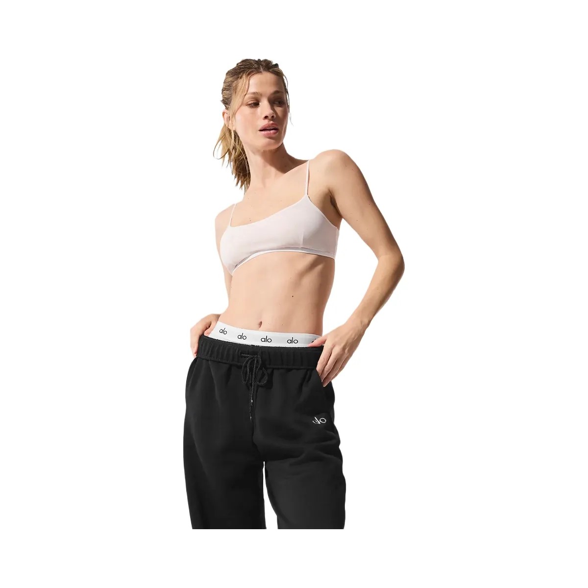 Alo Women's Airmesh Venus Bralette - White - HypeFly India View 4