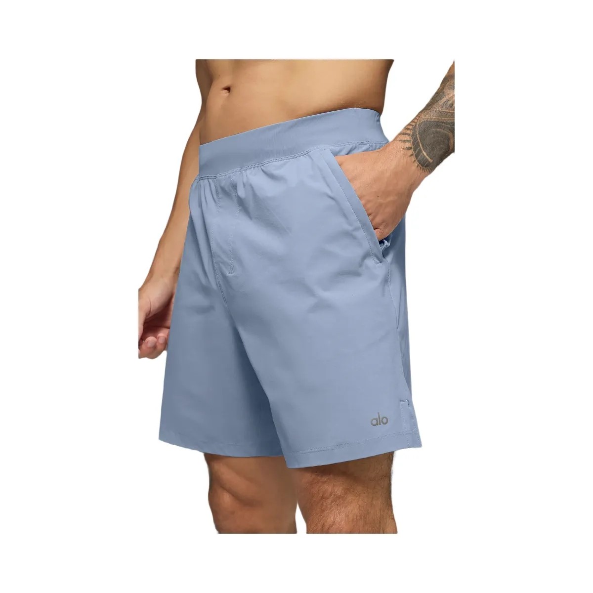 Alo Men's 7" Repetition Short - Winter Frost - HypeFly India View 3