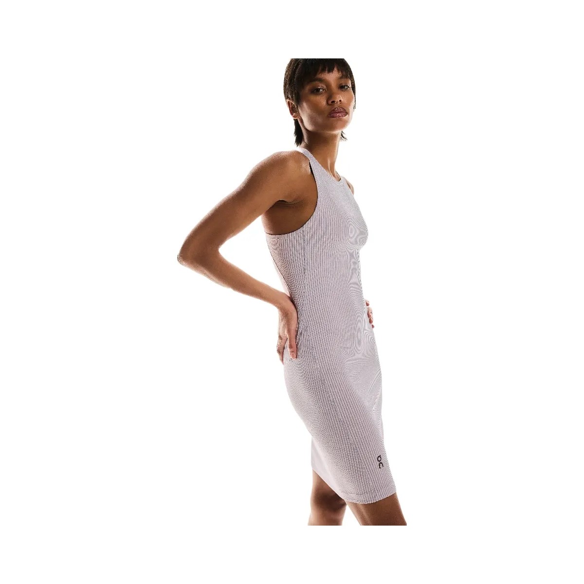 On All-Day Ribbed Dress Orchid | Lilac - HypeFly India View 3