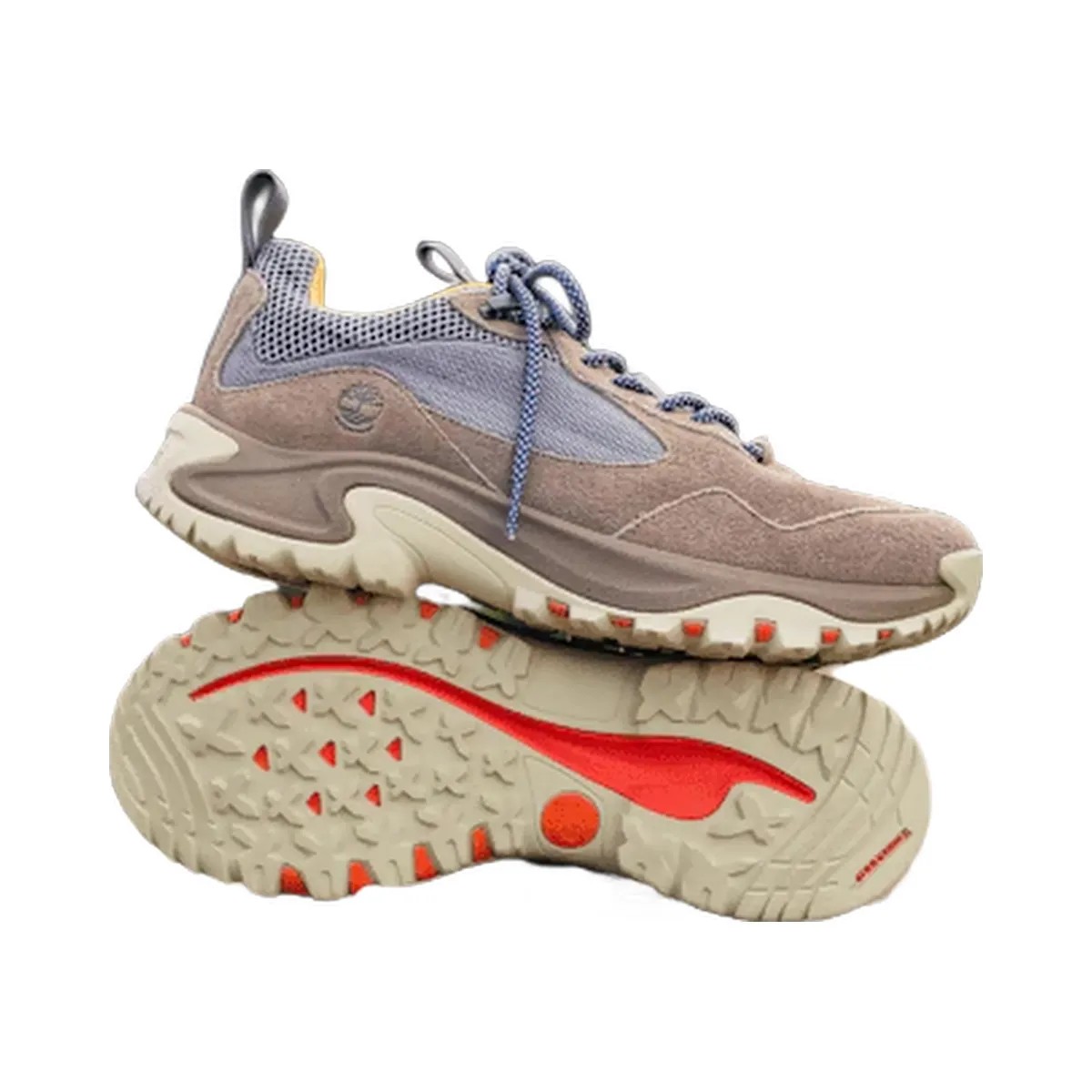 Timberland Mt Maddsen Peak Low Waterproof Hiking Boot Medium Beige Mesh/Grey Men'S - HypeFly India View 4