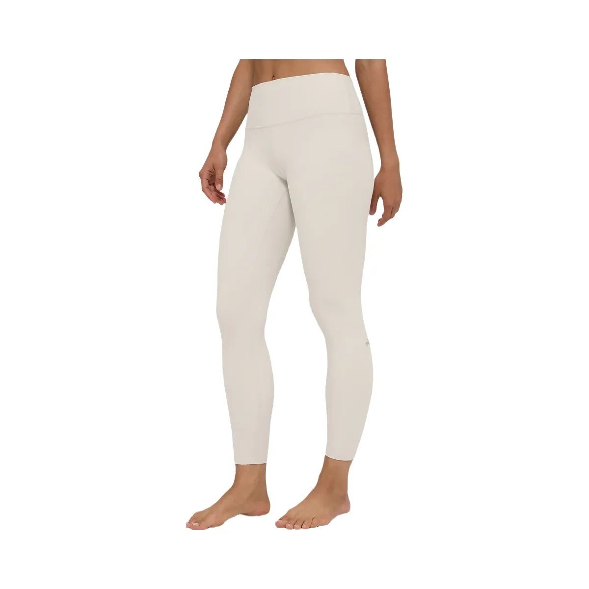 Alo Women's Alosoft High-Waist 7/8 Highlight Legging - Bone - HypeFly India View 1
