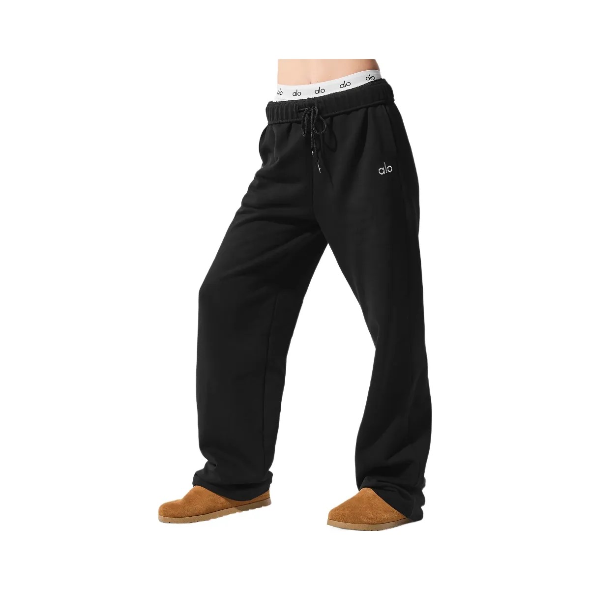 Alo Accolade Straight Leg Sweatpant - Black - HypeFly India View 3