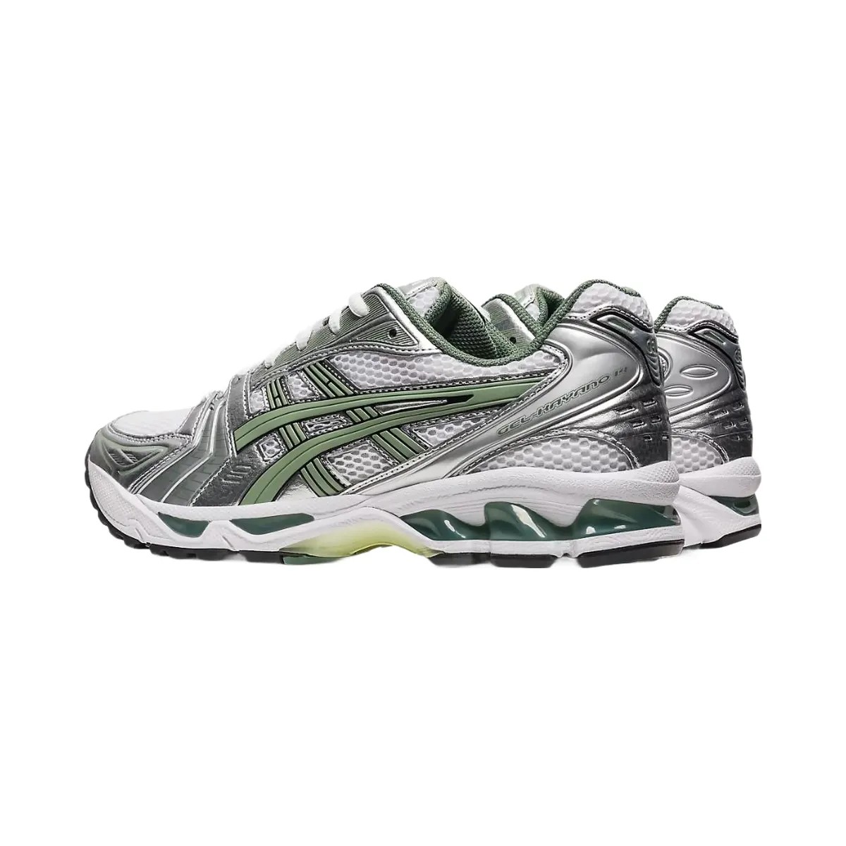 Asics Gel-Kayano 14 White Pure Silver Slate Grey Sage - HypeFly India View 4