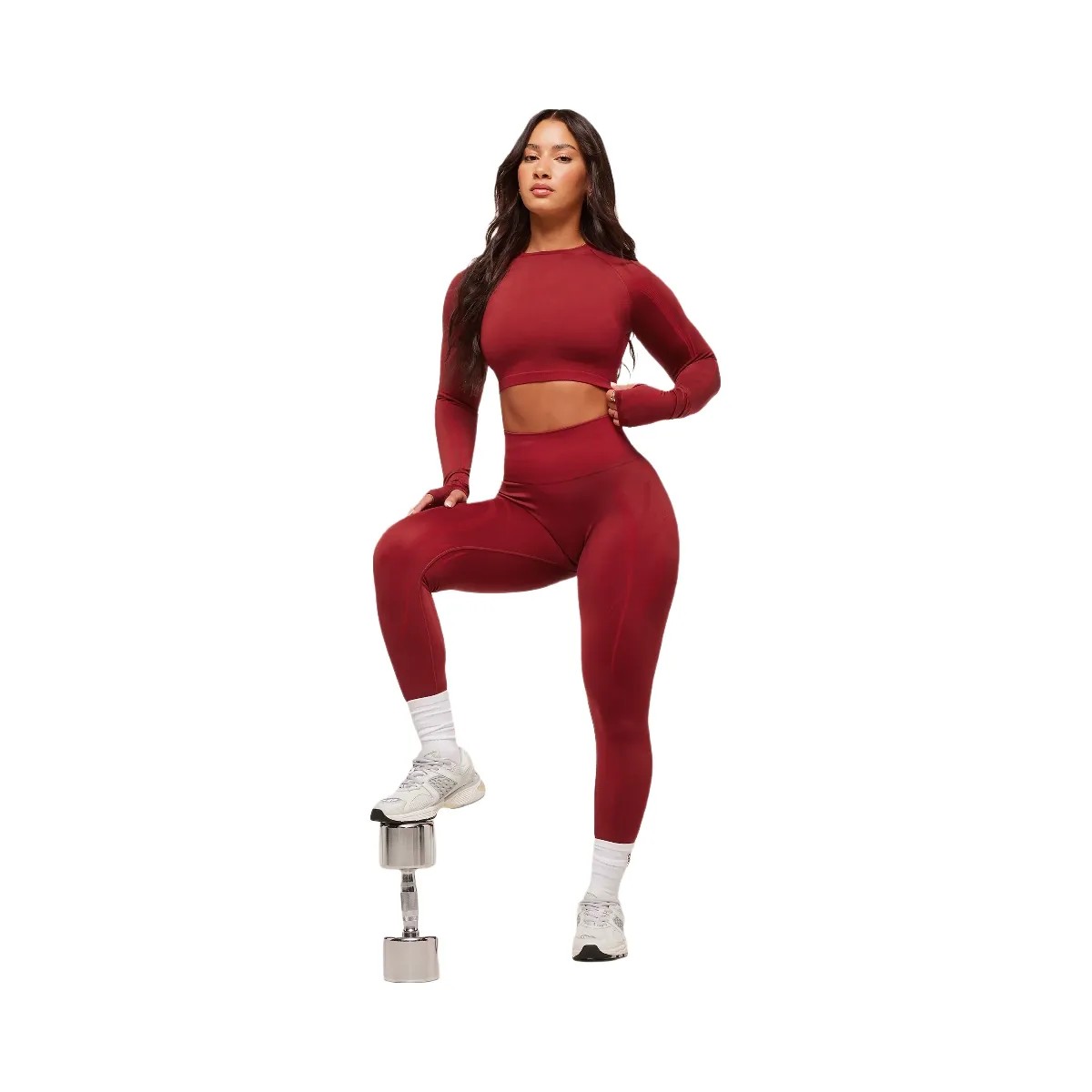 Gymshark x Analis Seamless Leggings - Reps Red/Carmine Red - HypeFly India View 5