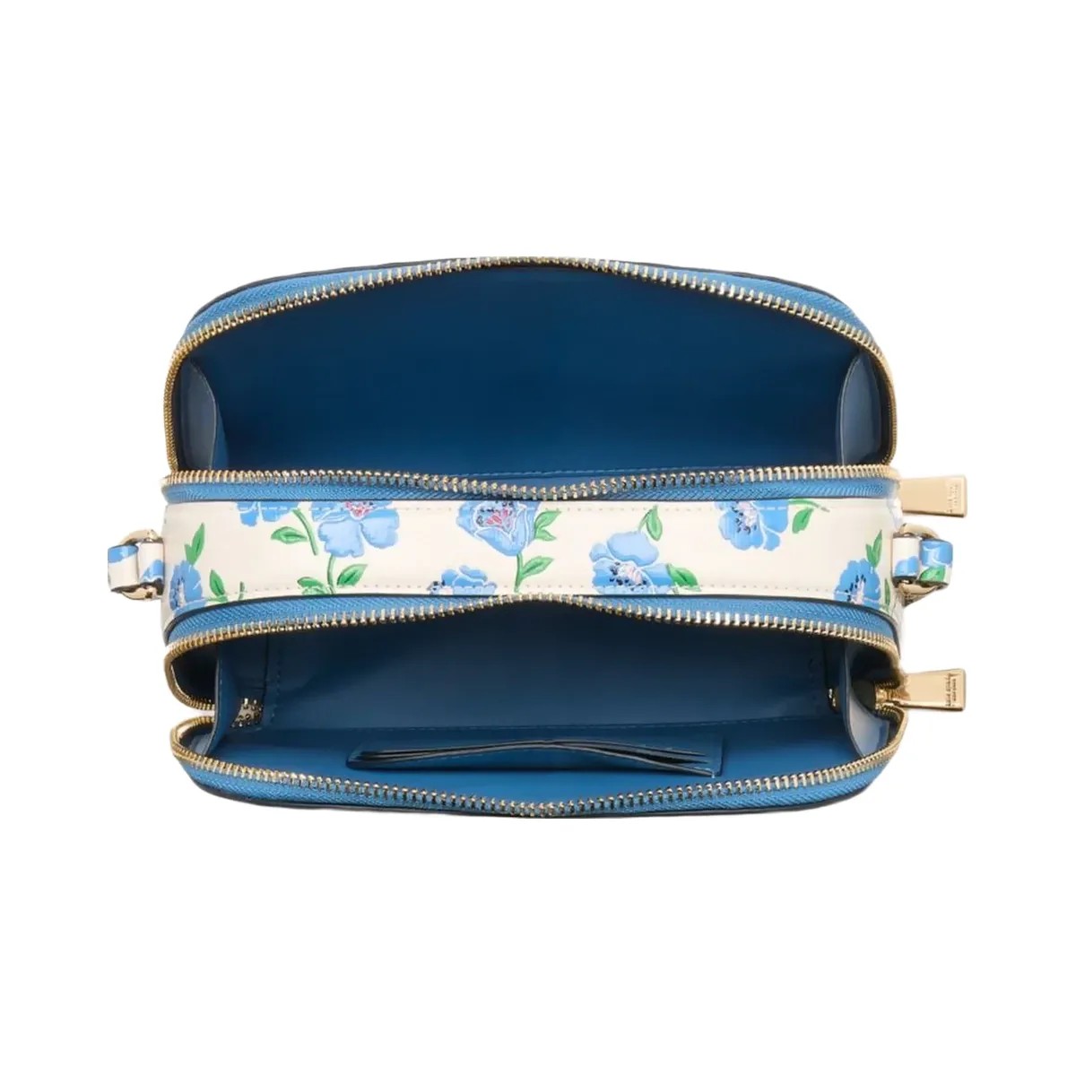 Kate Spade Devin Springtime Blooms Double Zip Dome Crossbody Cream Multi - HypeFly India View 3
