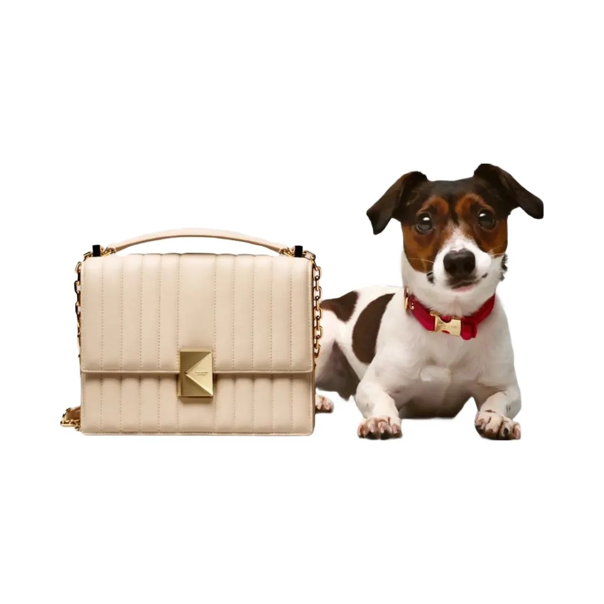 Kate Spade Deco Quilted Chain Shoulder Bag Milk Glass - HypeFly India View 1