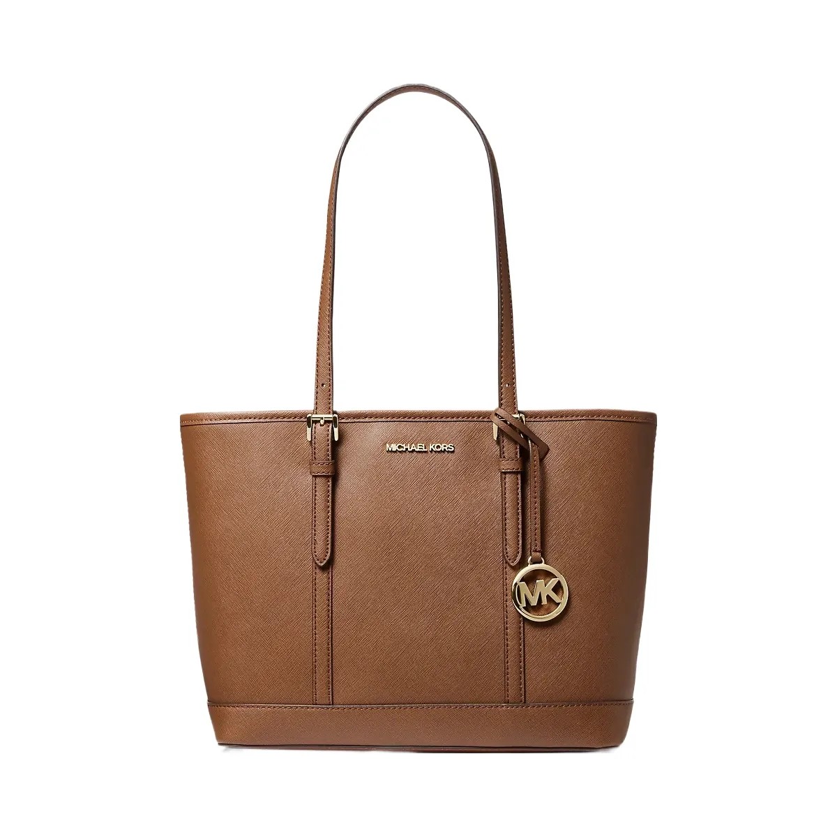 Michael Kors Jet Set Travel Small Saffiano Leather Top-Zip Tote Bag Luggage - HypeFly India View 1
