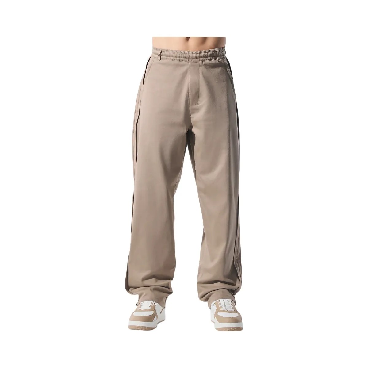Alo Men's Edition Sueded Straight Leg Pant - Gravel - HypeFly India View 1