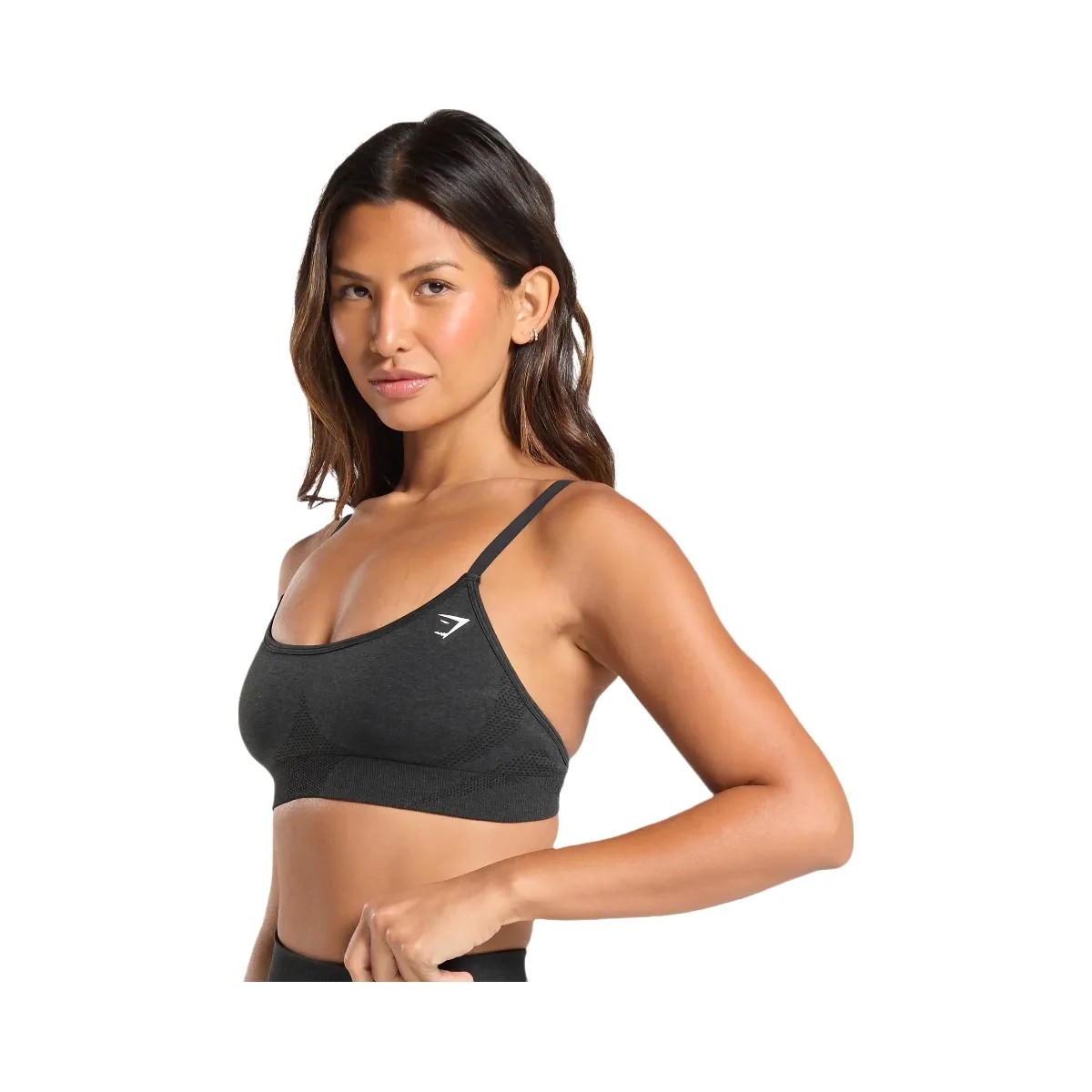 Gymshark Vital Sports Bra - Black Marl - HypeFly India View 3