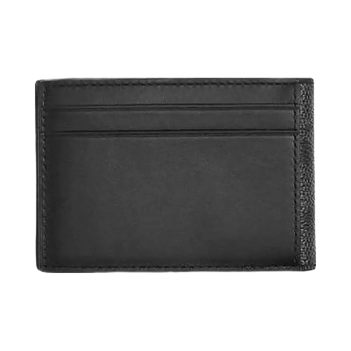 Coach Compact Billfold Wallet In Signature Canvas Signature Canvas-Charcoal-Black - HypeFly India View 2