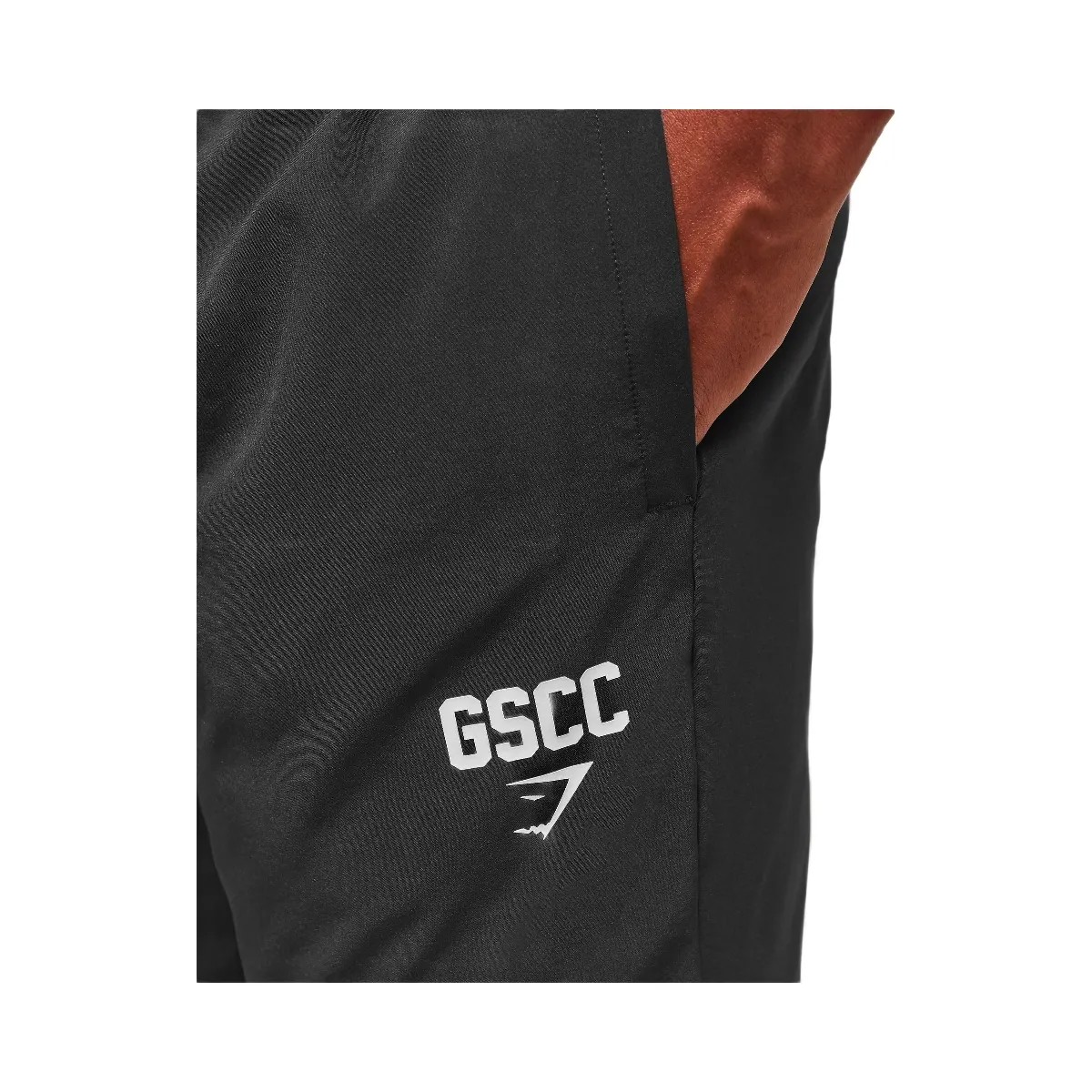 Gymshark Hybrid Athlete Woven Joggers - Black - HypeFly India View 6