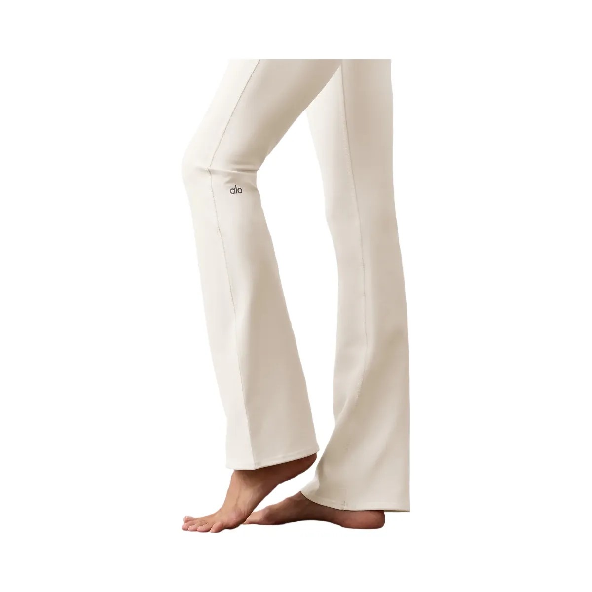 Alo Women's Airbrush High-Waist Bootcut Legging - Ivory - HypeFly India View 2