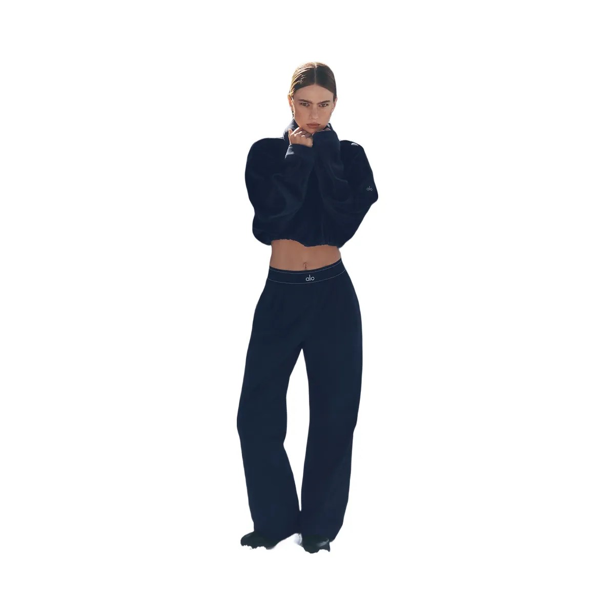 Alo Women's Suit Up Trouser (Regular) - Navy - HypeFly India View 6