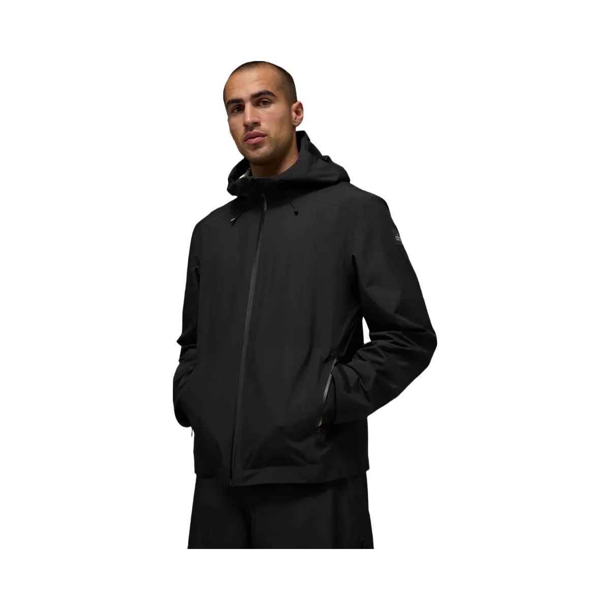 Alo Men's Alpha Shell Jacket - Black - HypeFly India View 1