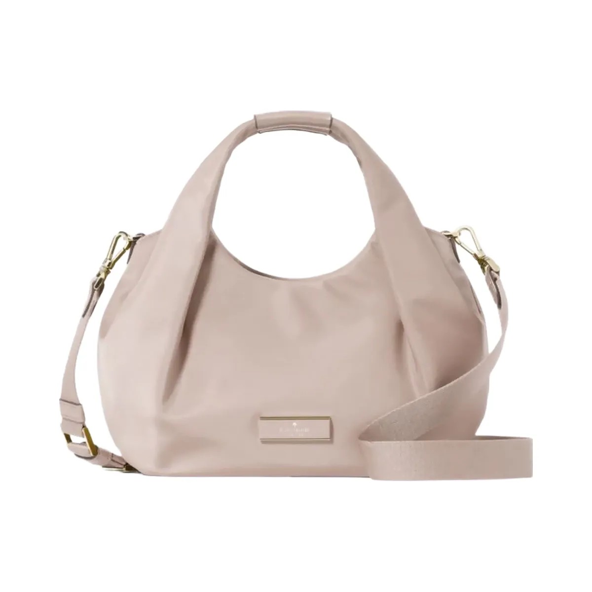 Kate Spade Carter Nylon Small Pleated Crossbody Cozy Grey - HypeFly India View 1
