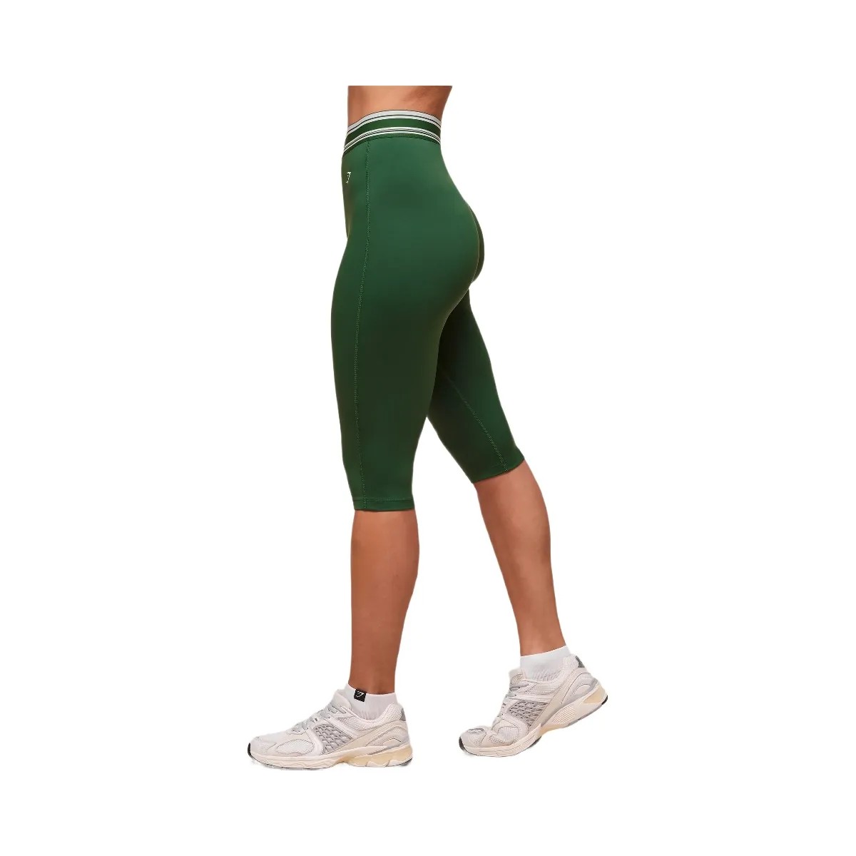 Gymshark Retro Capri Leggings - Classic Green - HypeFly India View 3