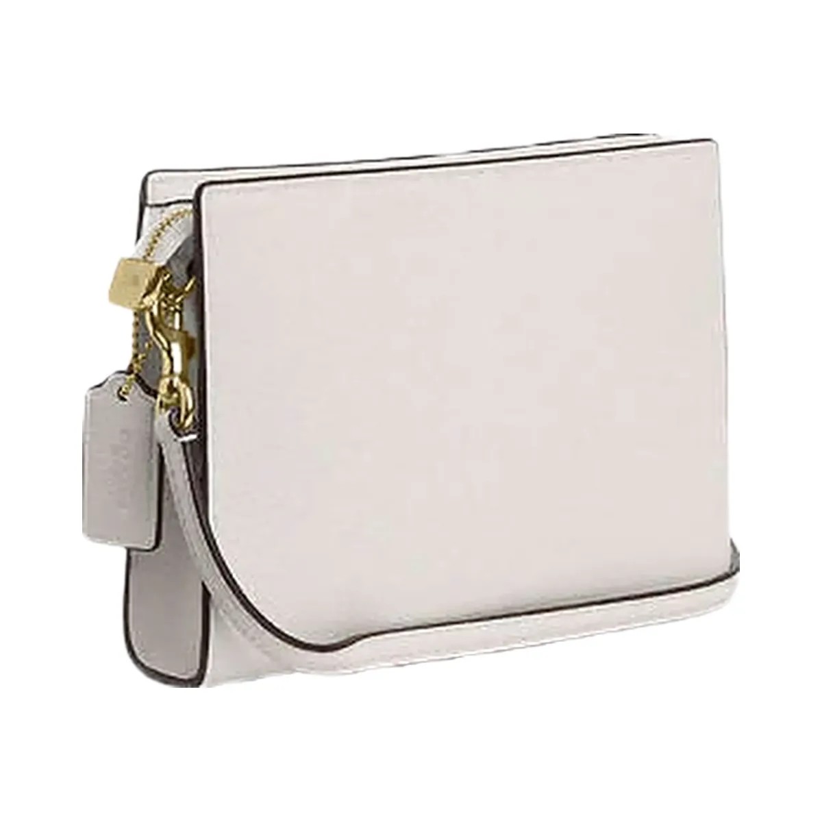 Coach Slim Crossbody Bag Pebbled Leather-Gold-Chalk - HypeFly India View 3