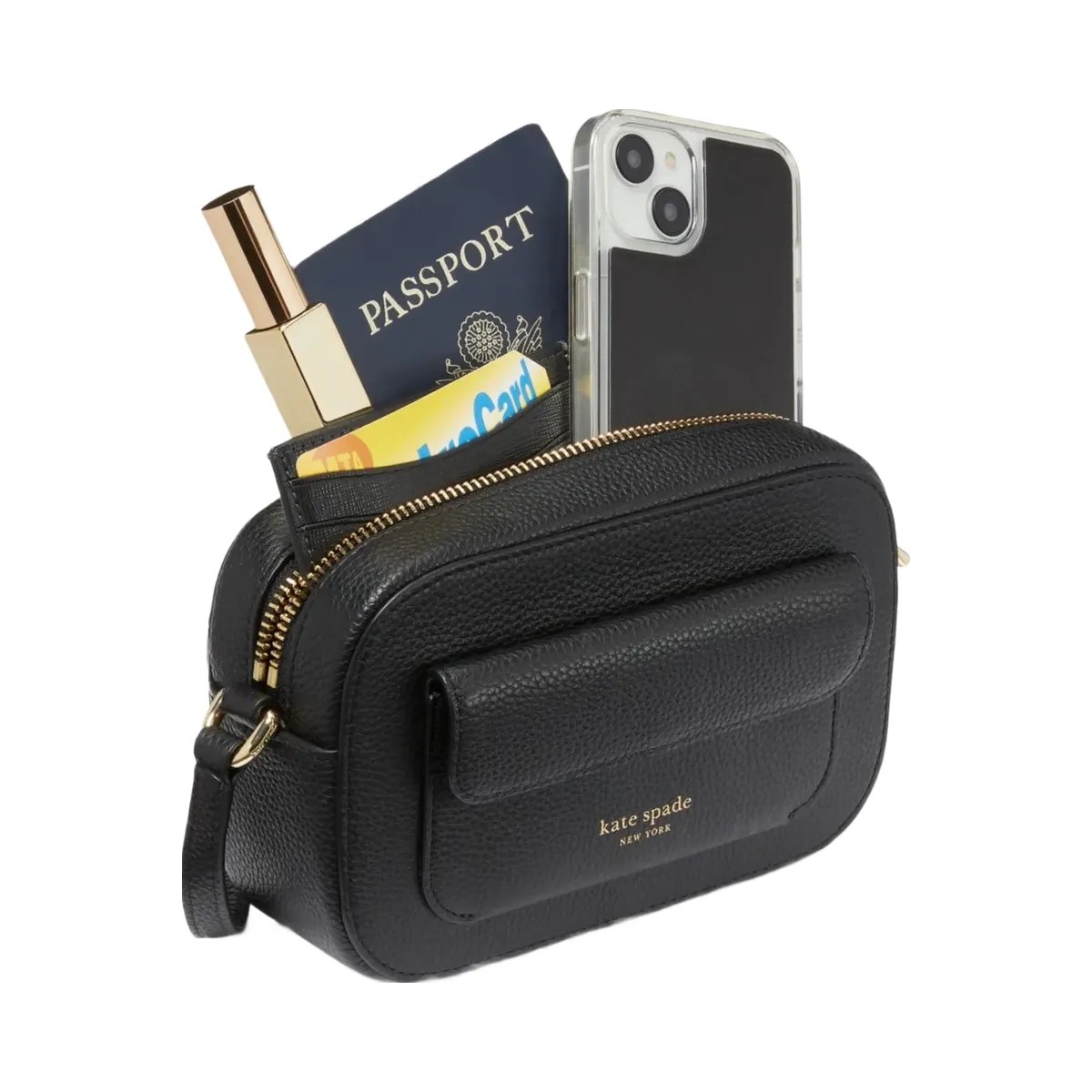 Kate Spade Ava Crossbody Black - HypeFly India View 6