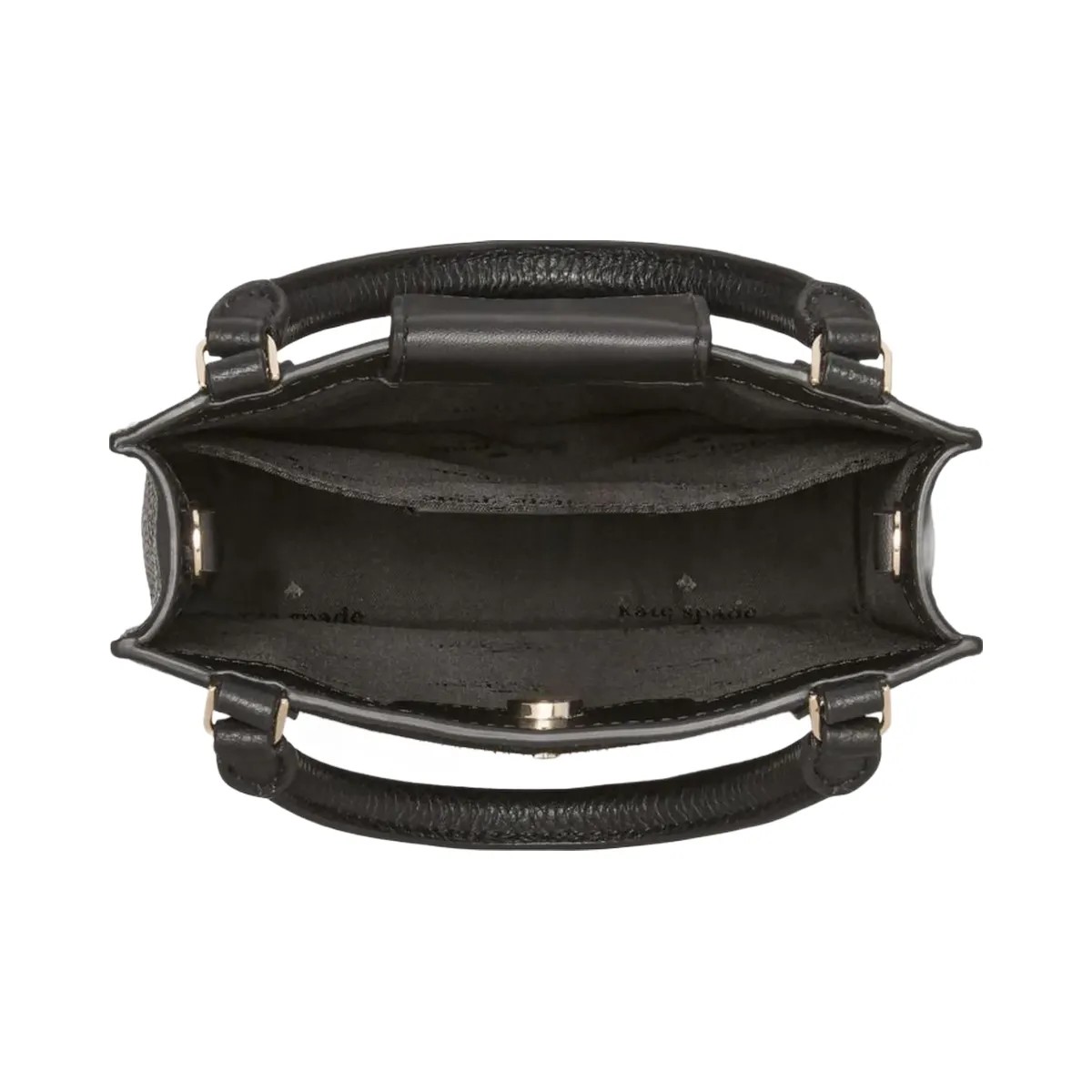 Kate Spade Lena Suede Mini Tote Black Multi - HypeFly India View 4