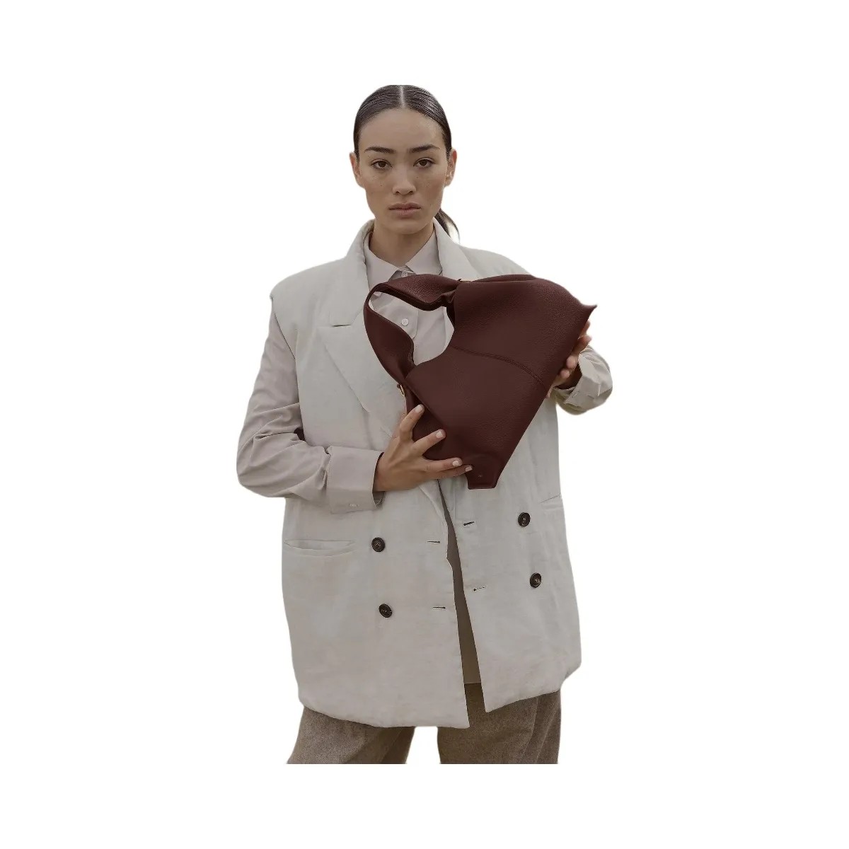 Polene Numero Neuf Textured Sandalwood - HypeFly India View 4