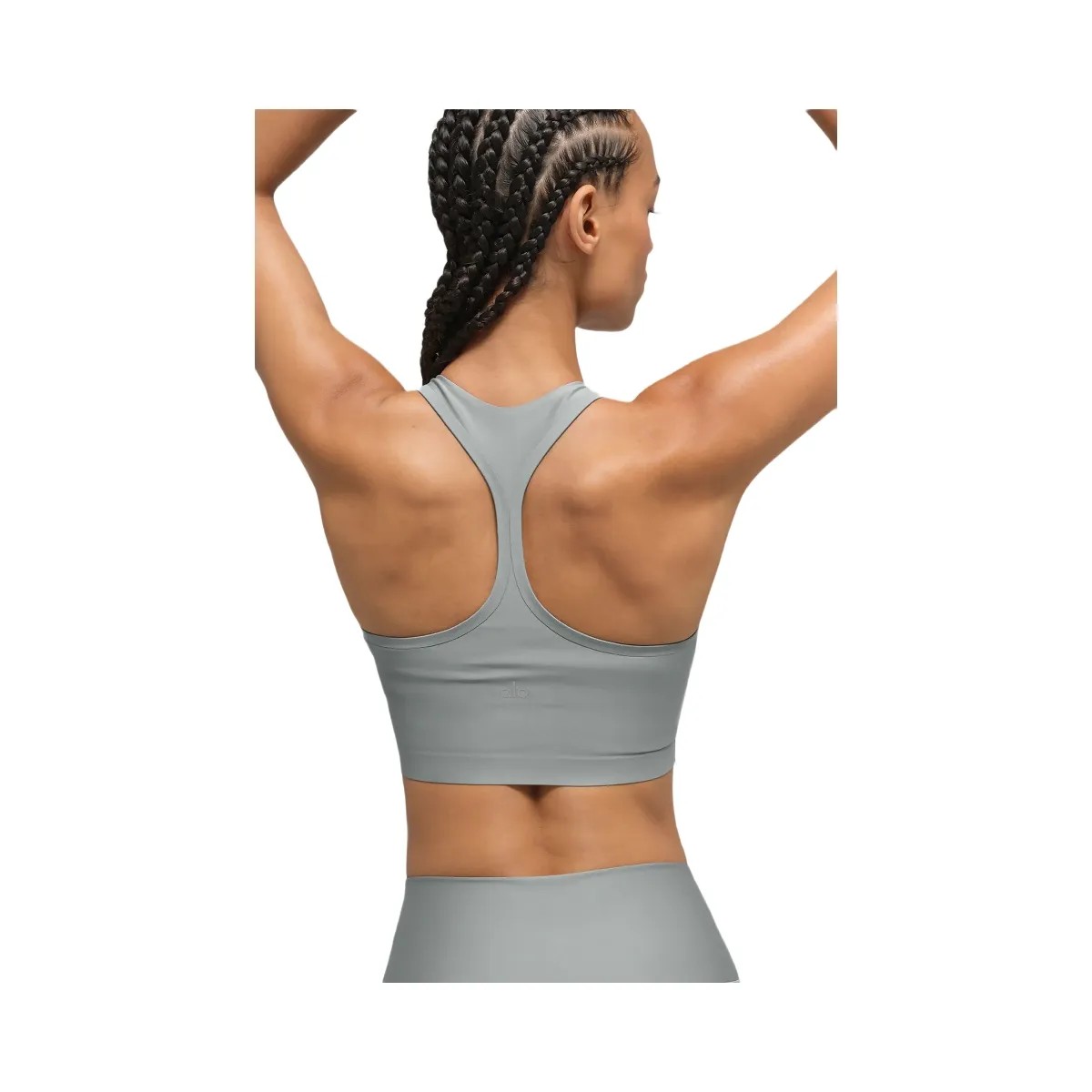 Alo Women's Airlift Super Sleek Bra Tank - Lunar Grey - HypeFly India View 2