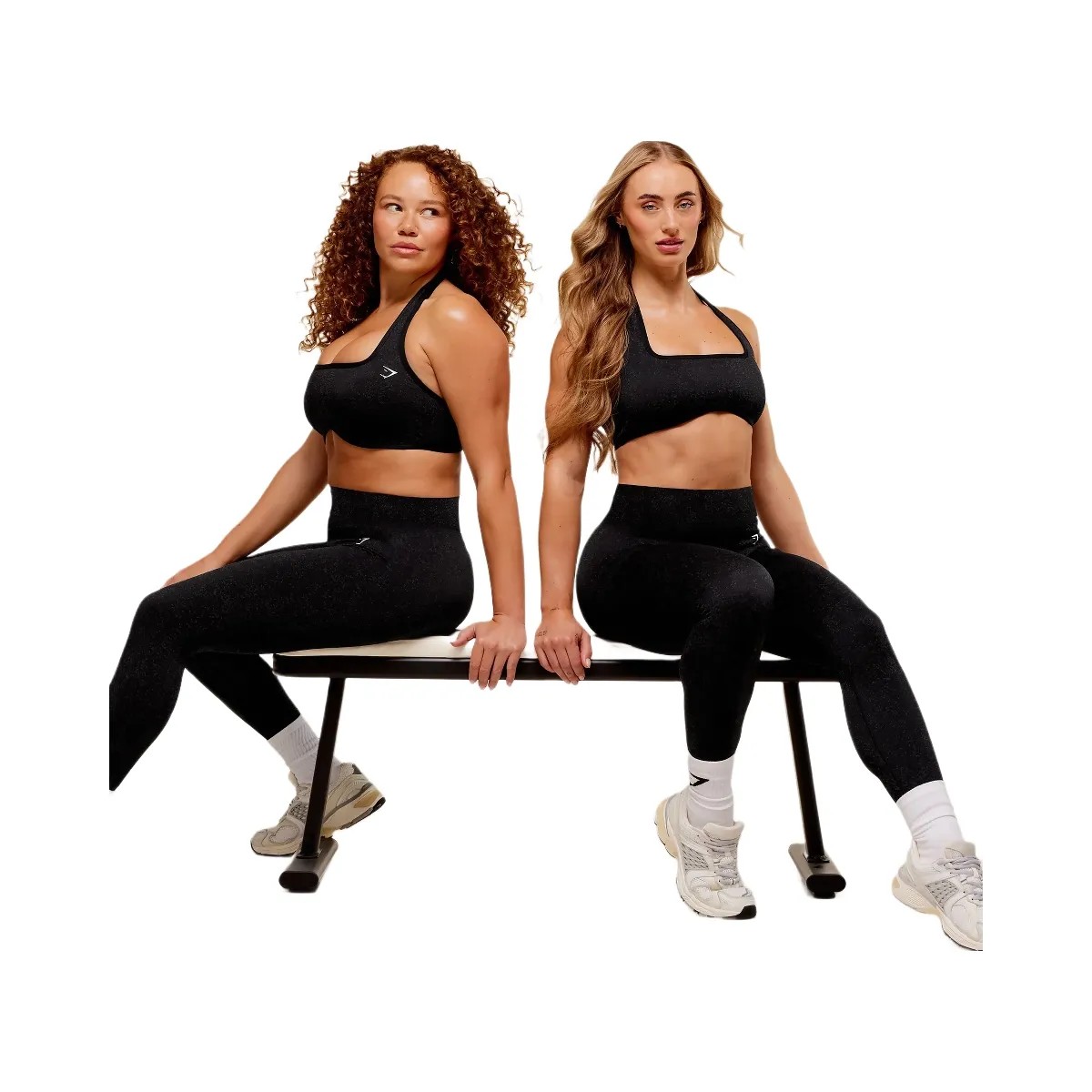 Gymshark Adapt Fleck Seamless Leggings - Mineral/Black - HypeFly India View 5