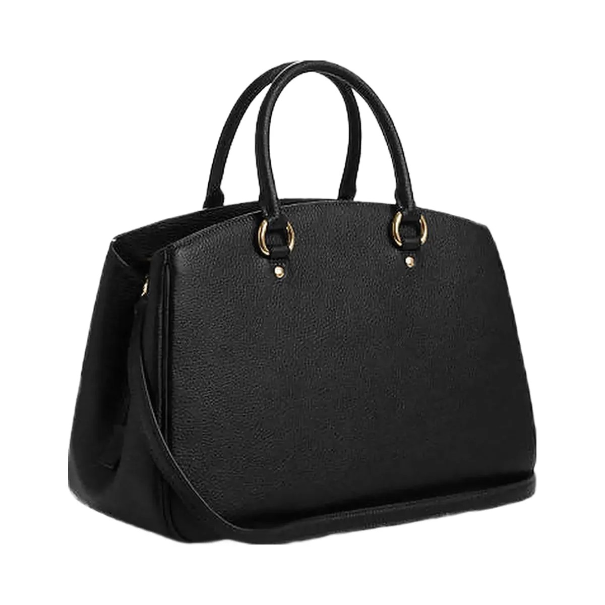 Coach Savannah Carryall Bag Pebbled Leather-Gold-Black - HypeFly India View 3