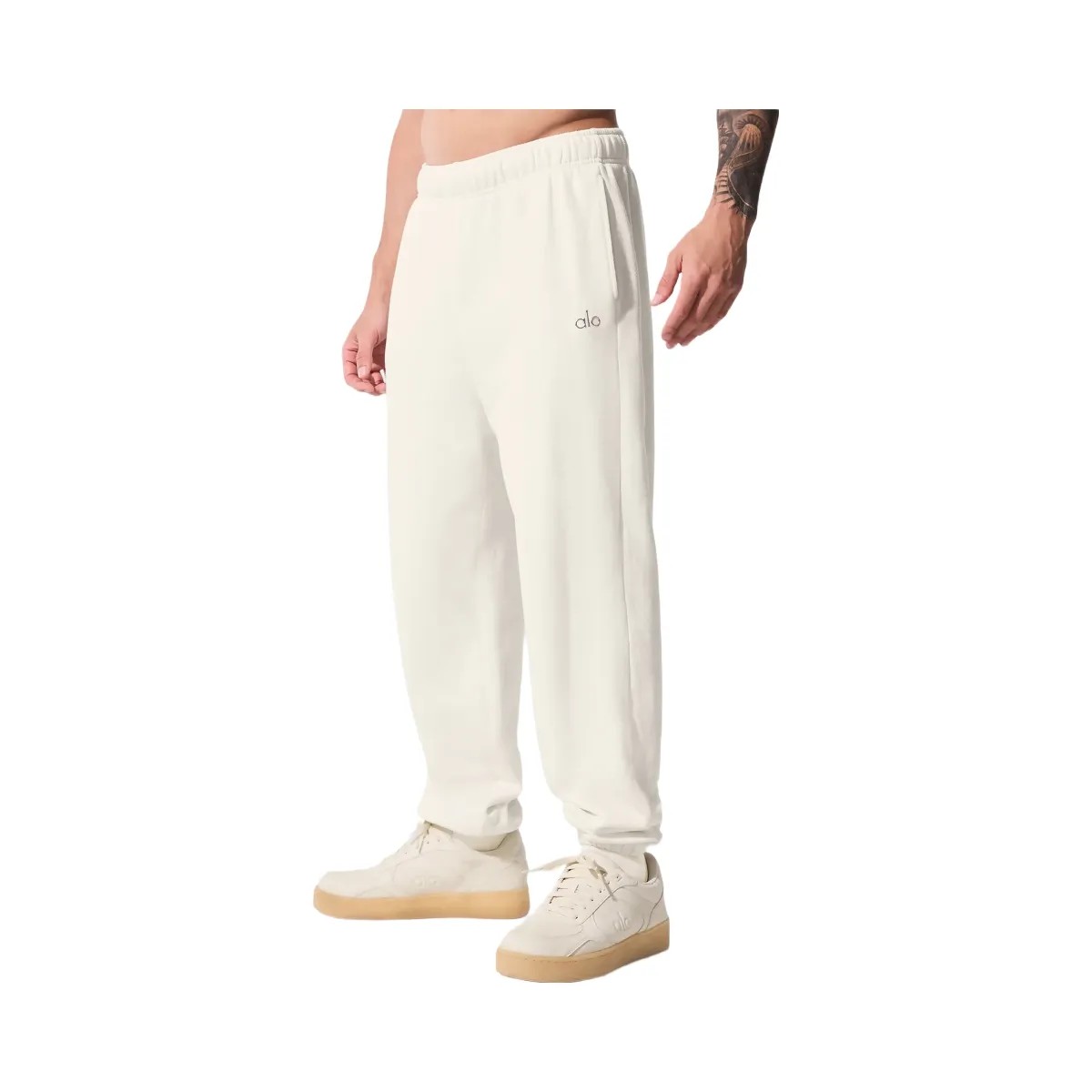 Alo Men's Accolade Sweatpant - Ivory - HypeFly India View 2