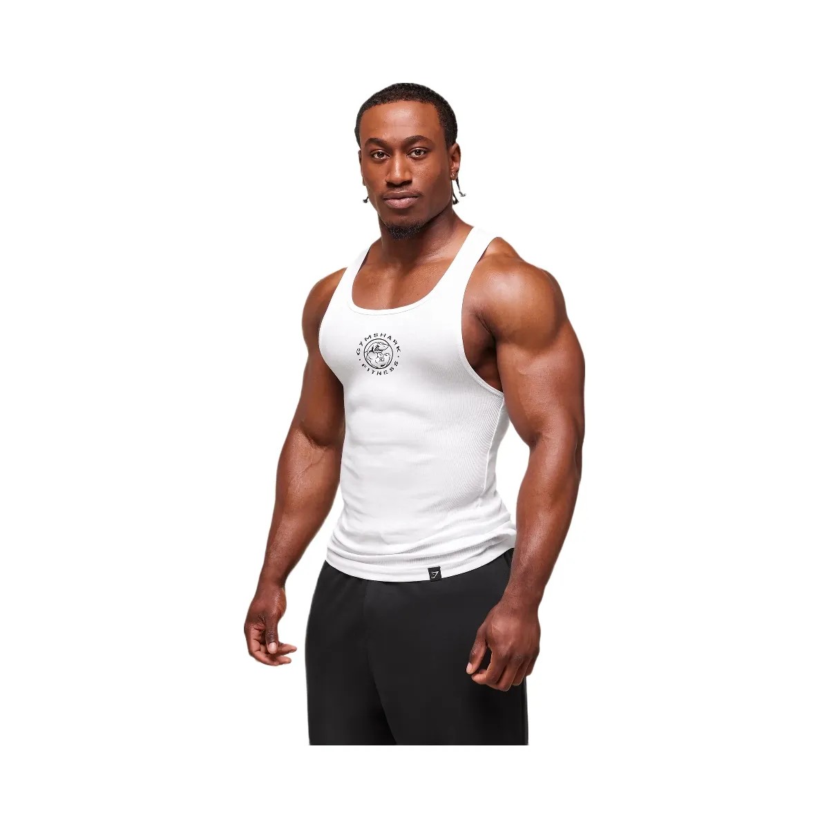 Gymshark Lifting Club Ribbed Tank - White - HypeFly India View 4