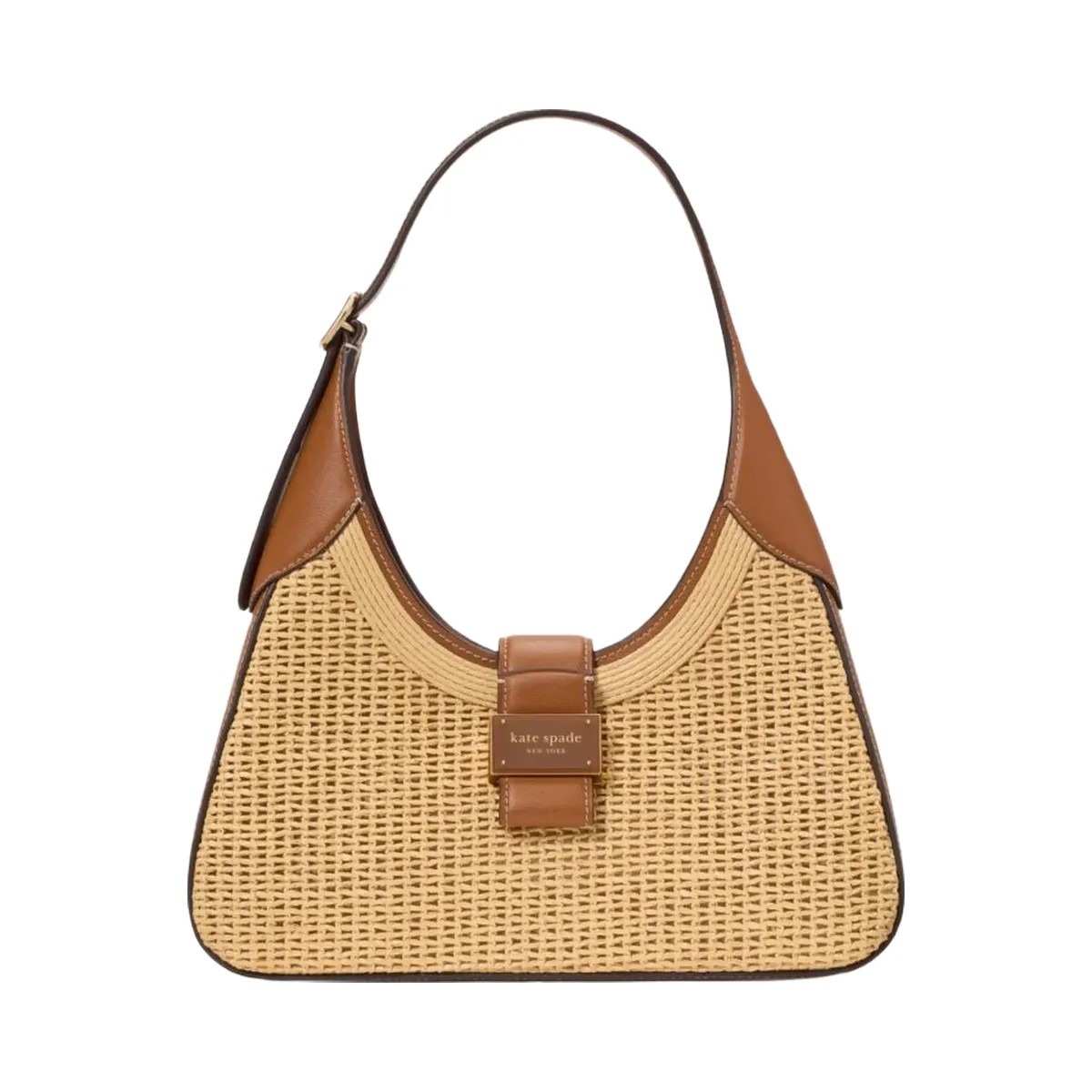 Kate Spade Nouveau Straw Small Shoulder Bag Cavern Clay Multi - HypeFly India View 1
