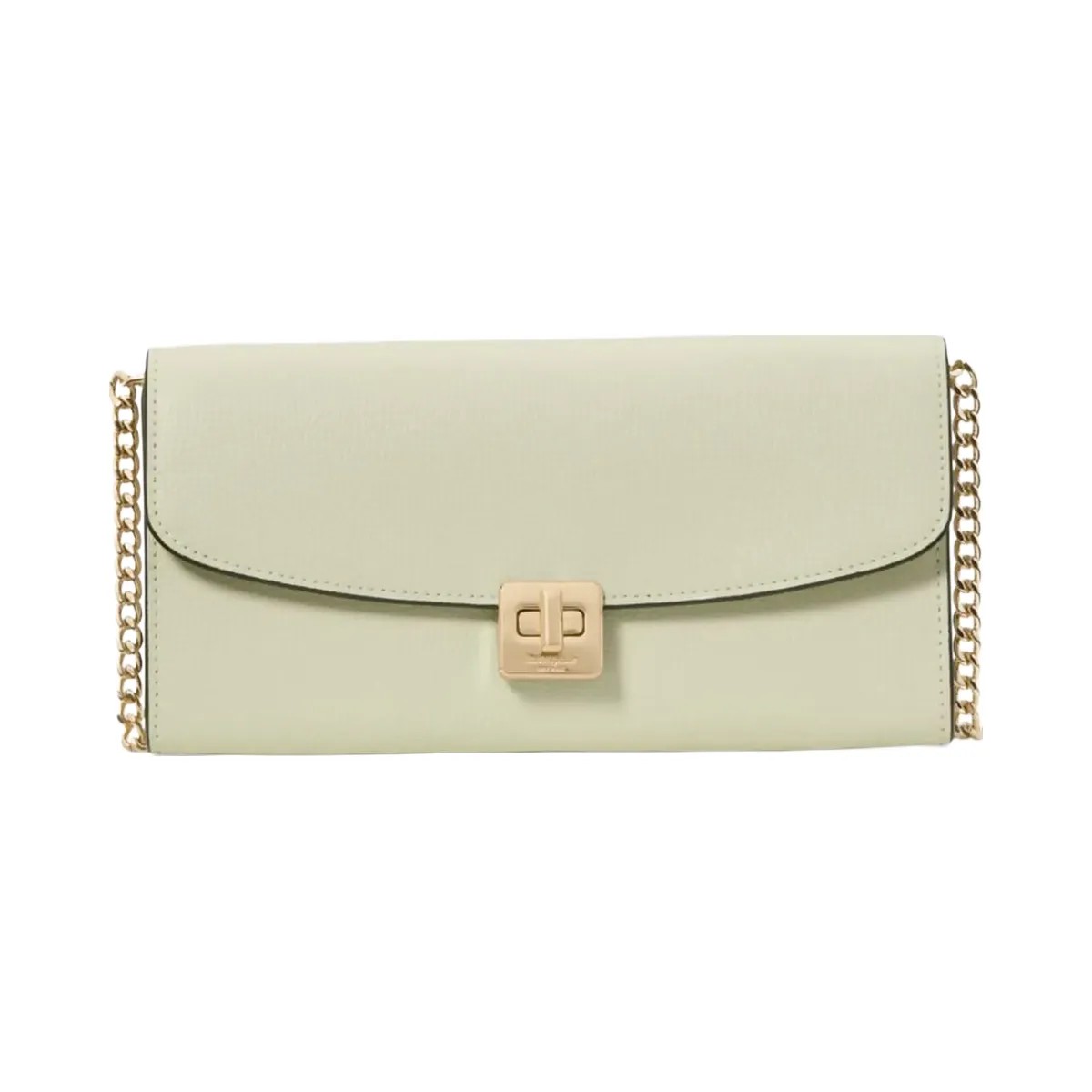 Kate Spade Phoebe Turnlock Wallet on chain Sage Bundle - HypeFly India View 1