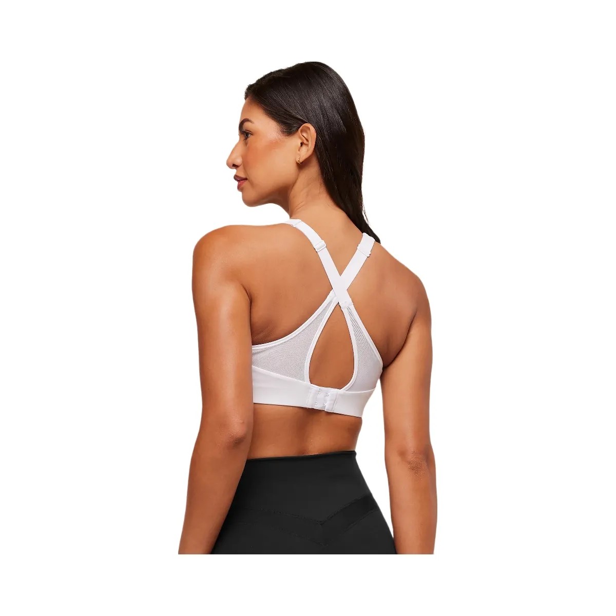 Gymshark Alpha High Support Sports Bra - White - HypeFly India View 2