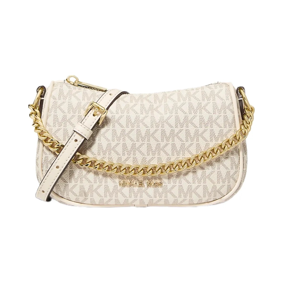 Michael Kors Carmela Small Signature Logo Convertible Crossbody Bag Lt Crm Multi - HypeFly India View 1