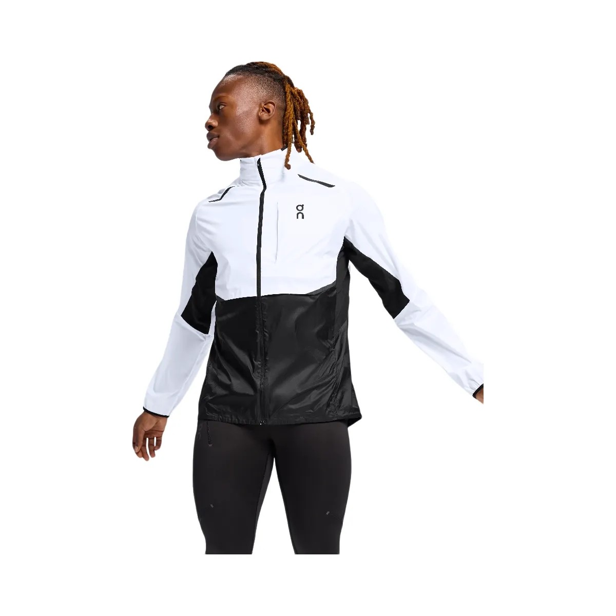 On Weather Jacket White | Black - HypeFly India View 2