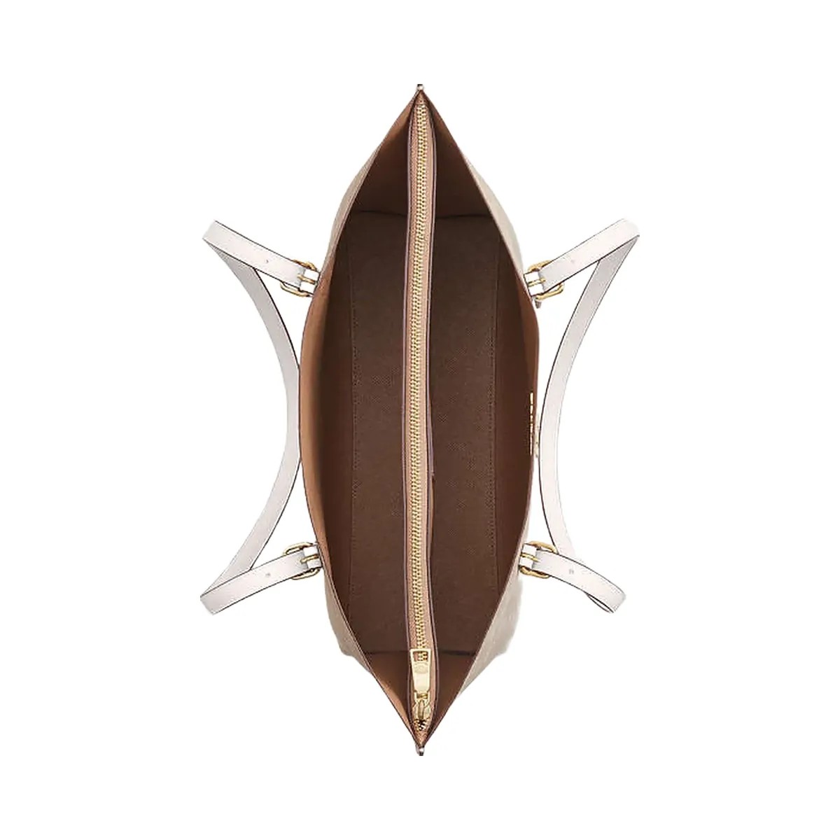 Coach Mollie Tote Bag In Signature Canvas Signature Canvas-Gold-Sand-Chalk - HypeFly India View 4