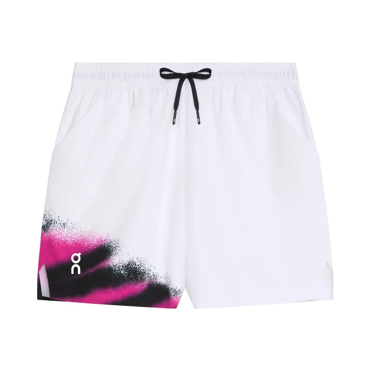 On Court Shorts White | Black - HypeFly India View 1