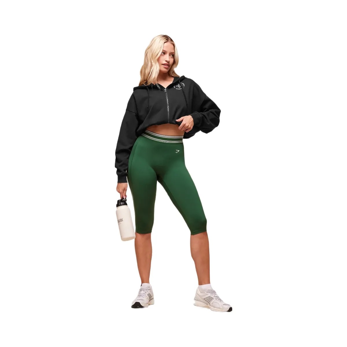 Gymshark Retro Capri Leggings - Classic Green - HypeFly India View 4