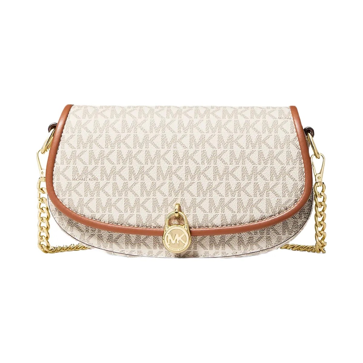 Michael Kors Mila Small Signature Logo Crossbody Bag Vanilla - HypeFly India View 1