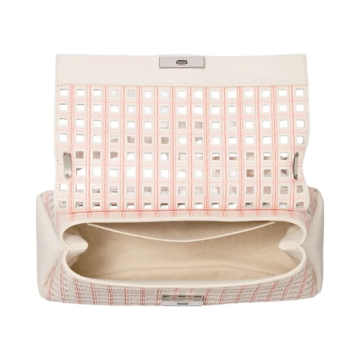 Kate Spade Grace Perforated Convertible Shoulder Bag Cream Multi - HypeFly India View 4