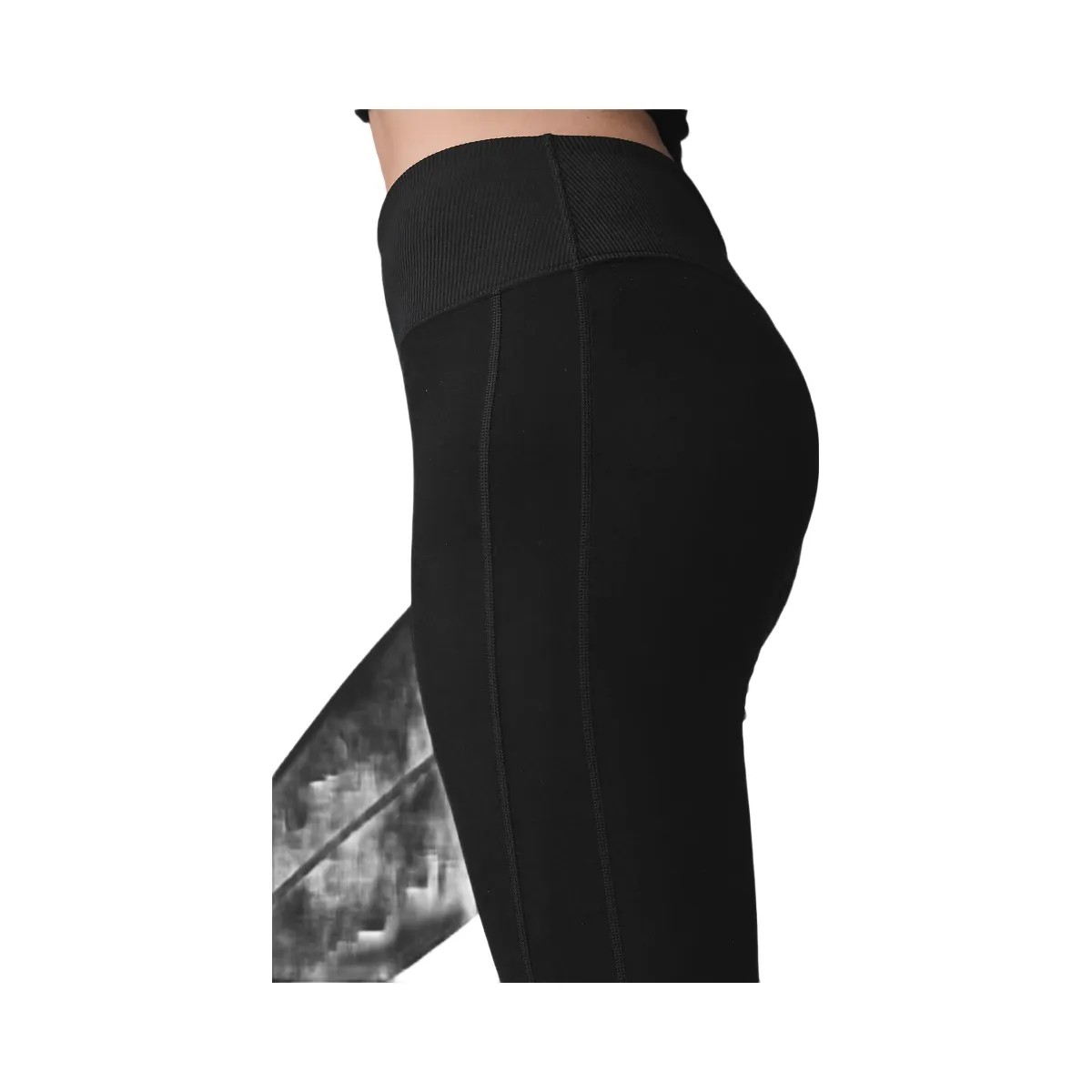 Alo Women's High-Waist Alosoft Lounge Legging - Black - HypeFly India View 4