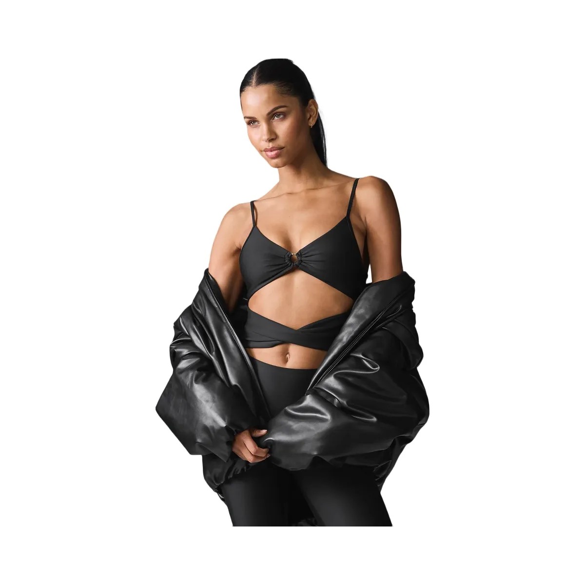Alo Women's Airlift A-List Onesie - Black - HypeFly India View 4