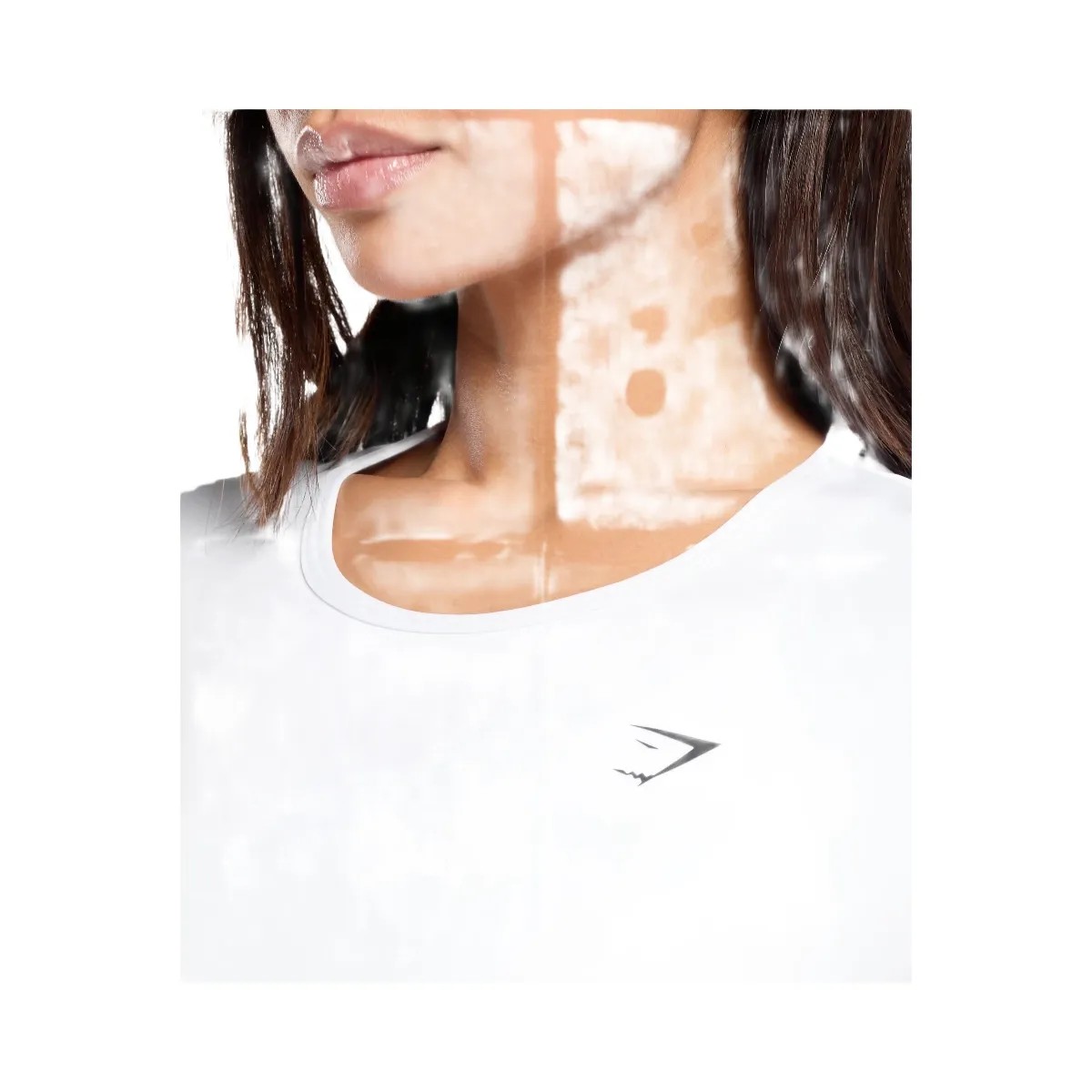 Gymshark Training Baby Tee - White - HypeFly India View 5