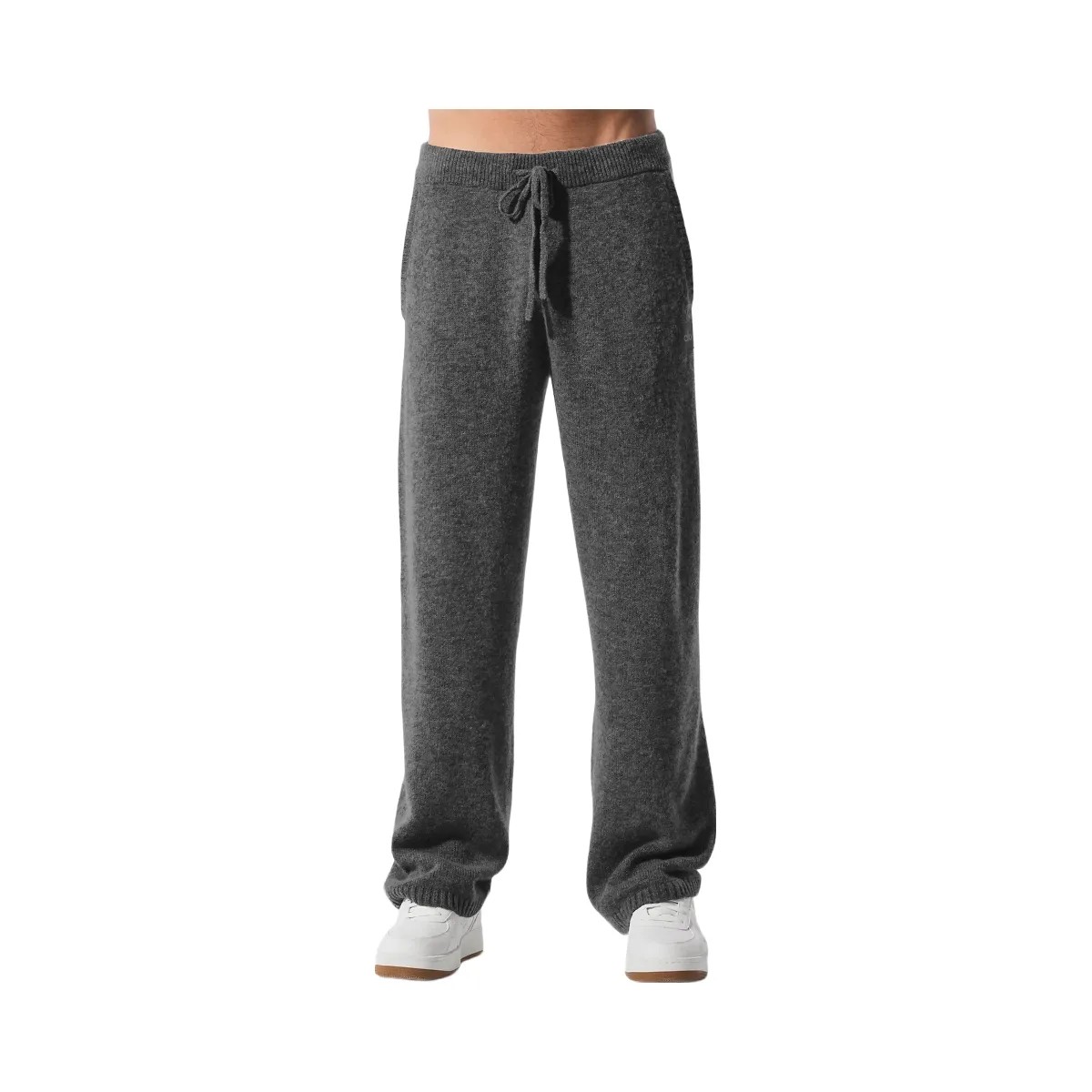 Alo Men's Wool Cashmere New Class Sweatpant - Platinum Grey - HypeFly India View 5