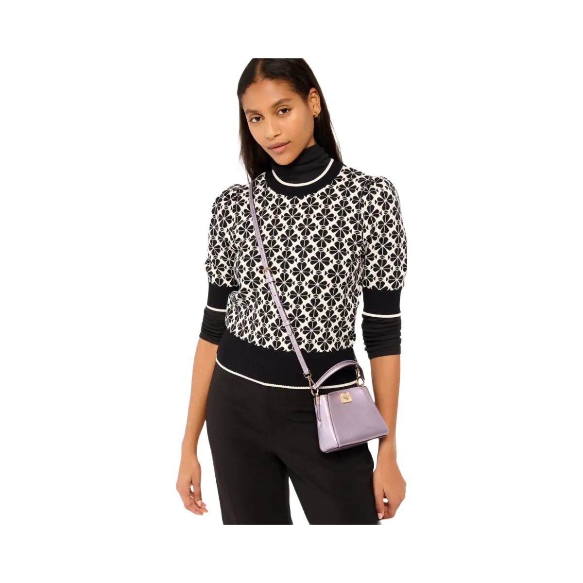 Kate Spade Phoebe Metallic Mini Top Handle Crossbody Light Candied Flower - HypeFly India View 2