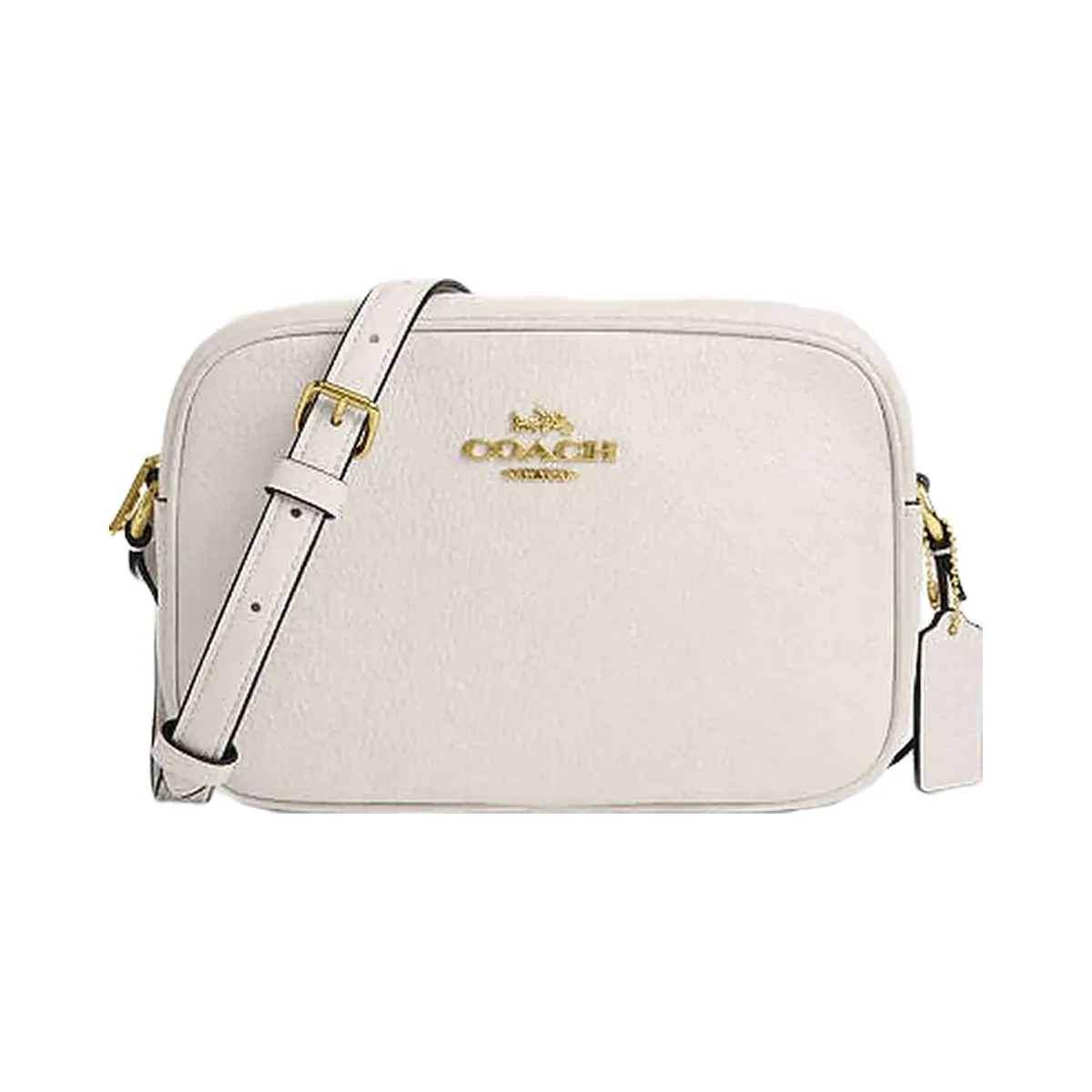 Coach Jamie Camera Bag Pebbled Leather-Gold-Chalk - HypeFly India View 1