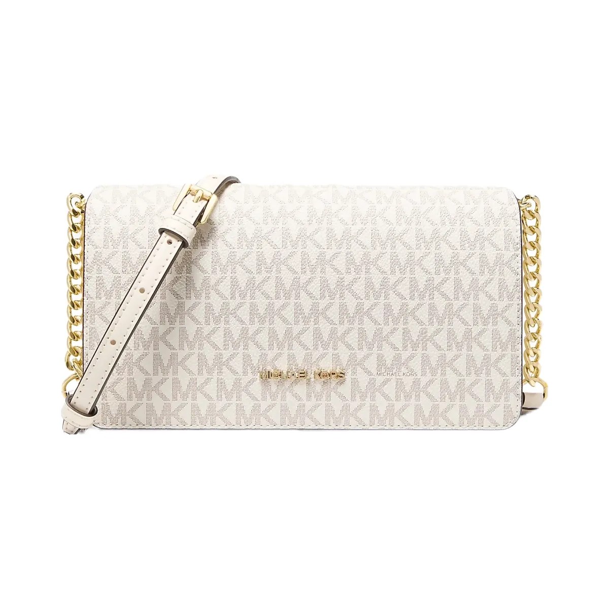Michael Kors Jet Set Medium Signature Logo Crossbody Bag Lt Crm Multi - HypeFly India View 1